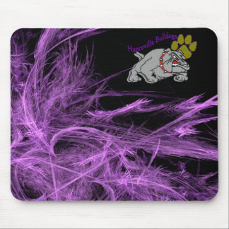 Bulldog w/Paw & Purple Mouse Mat