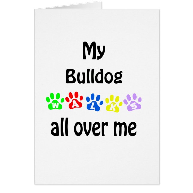 Bulldog Walks Design (Front)