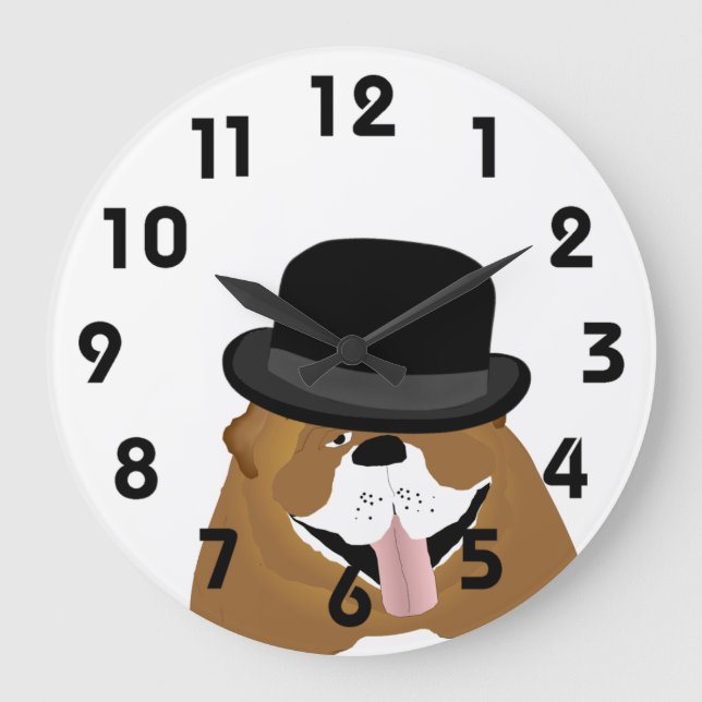 Bulldog Wall Clock (Front)
