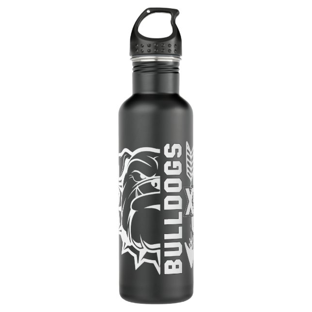 Bulldog Water Bottle 24oz !!! (Front)