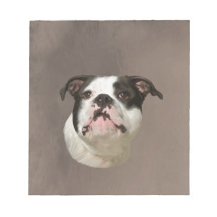 Bulldog Water Colour Art Painting Notepad