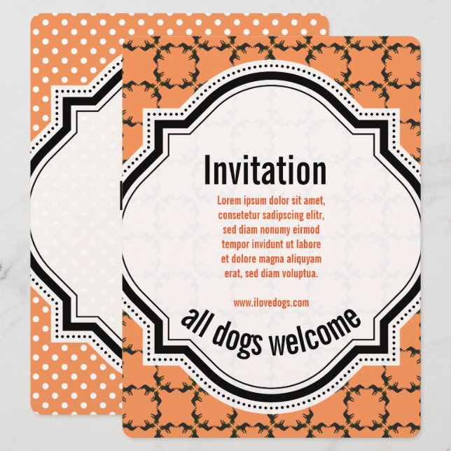 Bulldog wedding save the date invitations  (Front/Back)