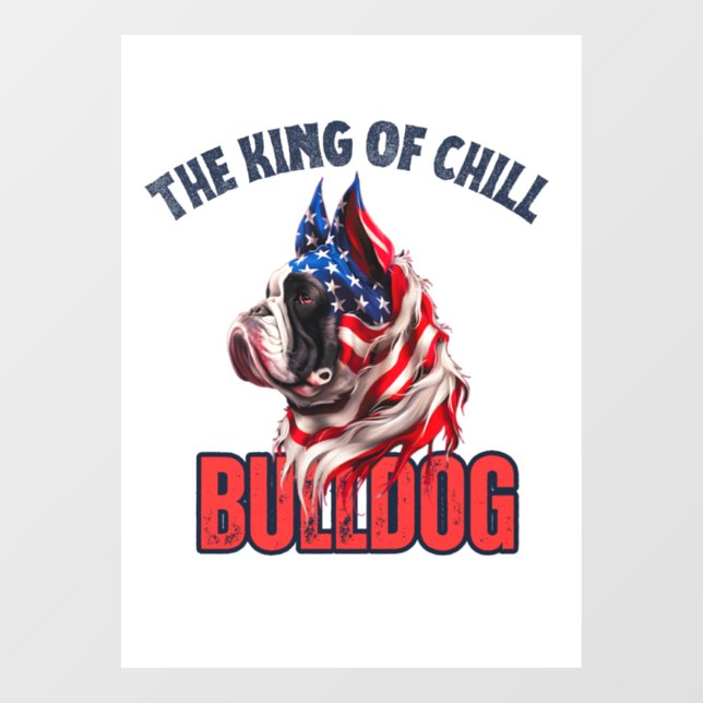 Bulldog Window Cling (Sheet)