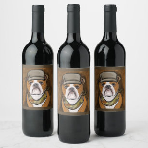 Bulldog              wine label