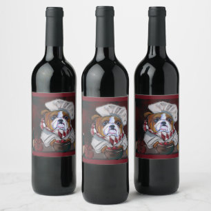 Bulldog  wine label
