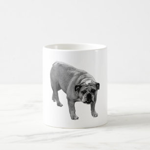 Bulldog Winter Cocoa Coffee Mug
