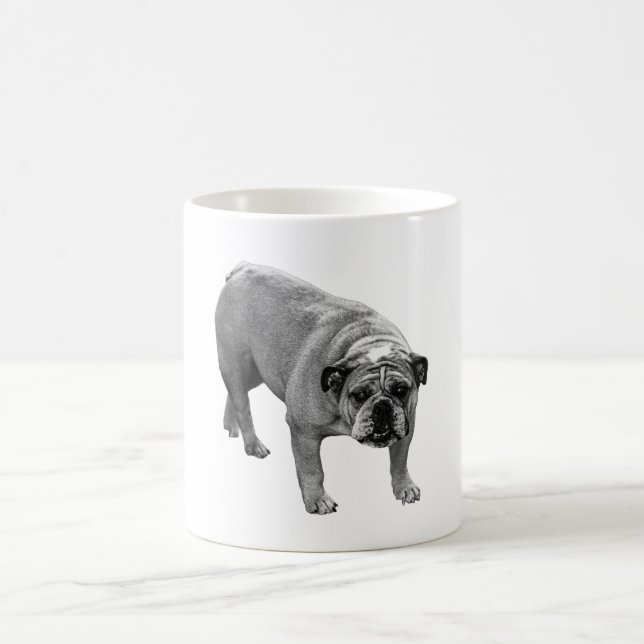 Bulldog Winter Cocoa Coffee Mug (Center)