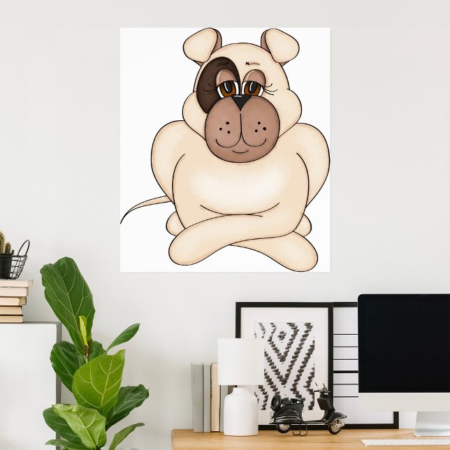 Bulldog with Big Eyes Poster (Creator Uploaded)