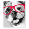 Bulldog With Glasses Print