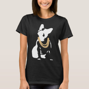Bulldog With Gold Necklace T-Shirt