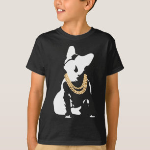 Bulldog With Gold Necklace  T-Shirt