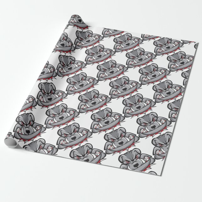 bulldog wrapping paper (Unrolled)