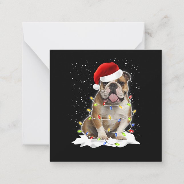 Bulldog Xmas Card (Front)