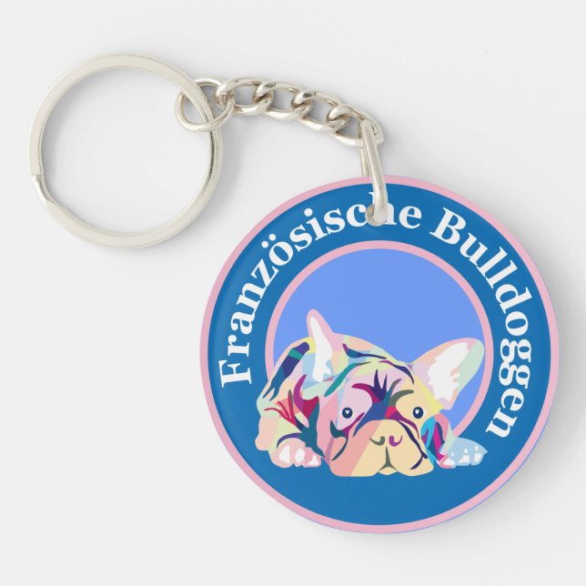 Bulldoggen Schlüsselanhänger Key Ring (Front)
