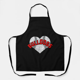Bulldogs Baseball Softball High School Team Gifts Apron