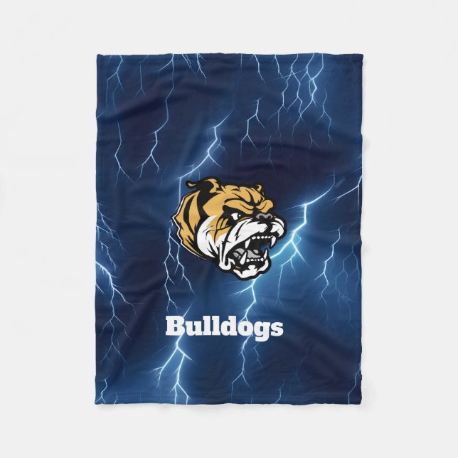 Bulldogs Custom Fleece Blanket (Front)