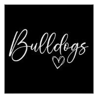 Bulldogs Love Heart Funny Dog Owner Quote Gift