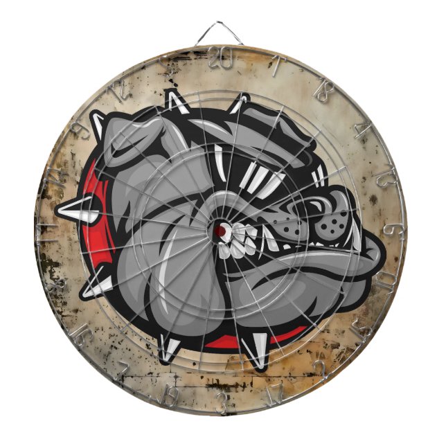 Bulldogs Mascot Dartboard (Front)