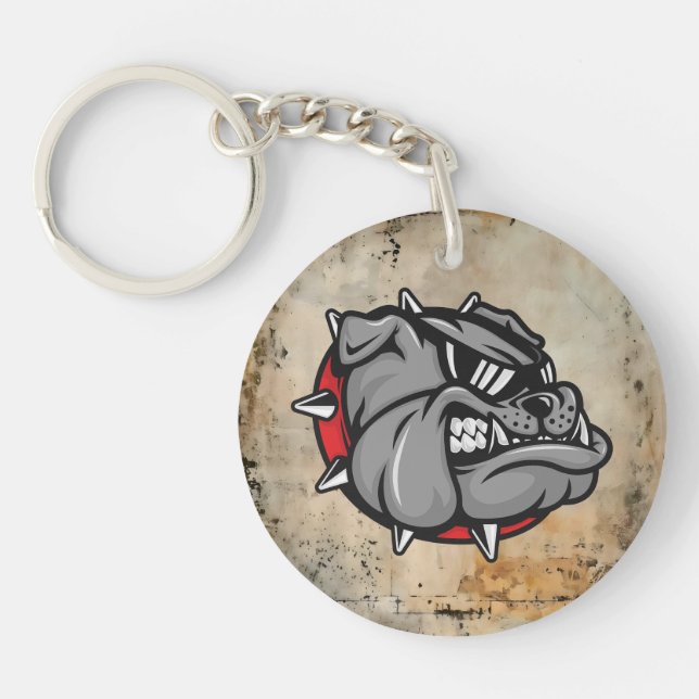 Bulldogs Mascot Keychain (Front)