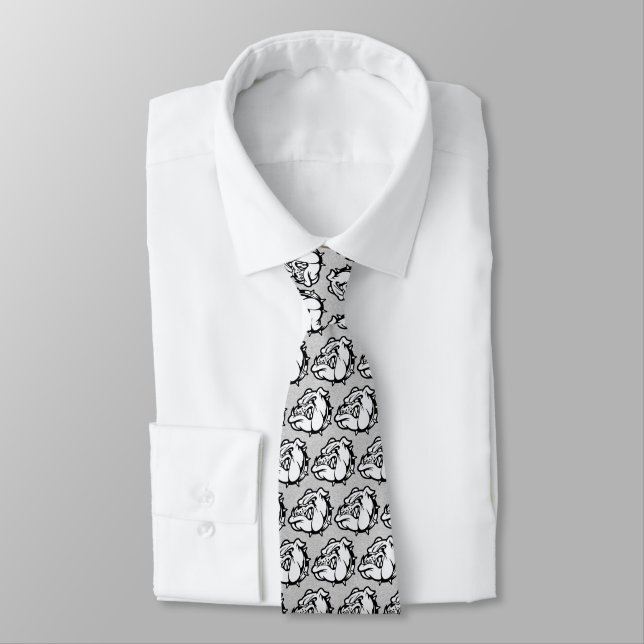 Bulldogs Mascot Necktie (Tied)