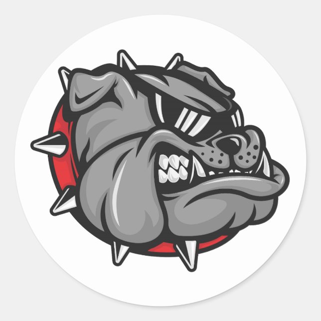 Bulldogs Mascot Stickers (Front)