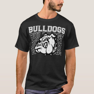 Bulldogs Mascot Team Spirit Vintage Sports Fan T-Shirt