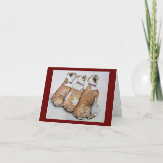 bulldogs note card