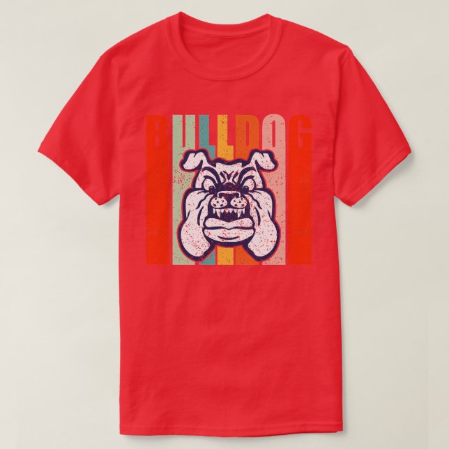 Bulldogs School Sports Fan Team Spirit Mascot Gift T-Shirt (Design Front)