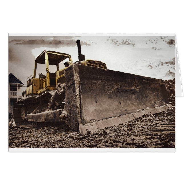 Bulldozer card (Front Horizontal)