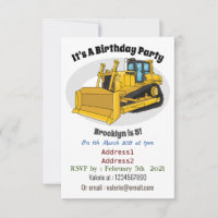 Bulldozer cartoon illustration