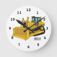 Bulldozer cartoon illustration