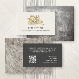 Bulldozer Construction Business Card
