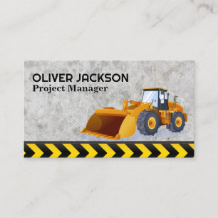 Bulldozer   Construction   Contractor Business Card