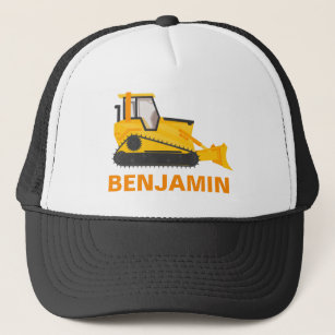 Bulldozer Construction Kids Trucker Hat