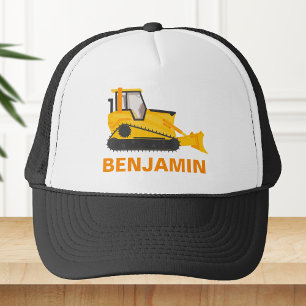 Bulldozer Construction Kids Trucker Hat