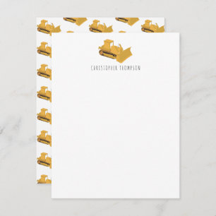 Bulldozer Construction Truck Kids Children's Card