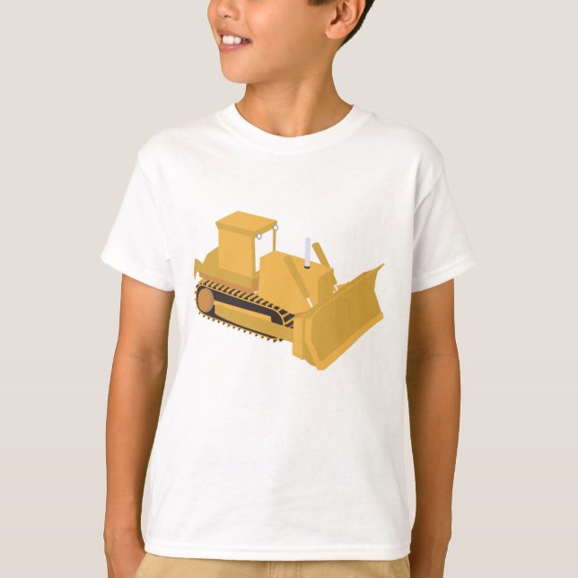 Bulldozer Construction Truck T-Shirt (Front)
