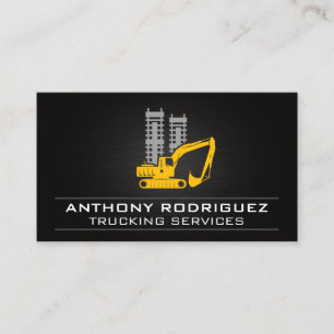Bulldozer Construction Vehicle Business Card