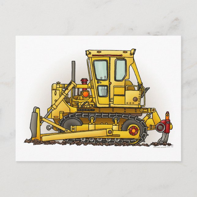 Bulldozer Dozer Post Card (Front)