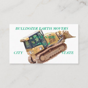 Bulldozer Earth Mover Business Card