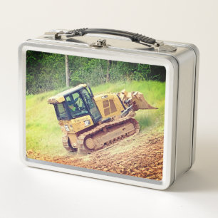 Bulldozer Metal Lunch Box