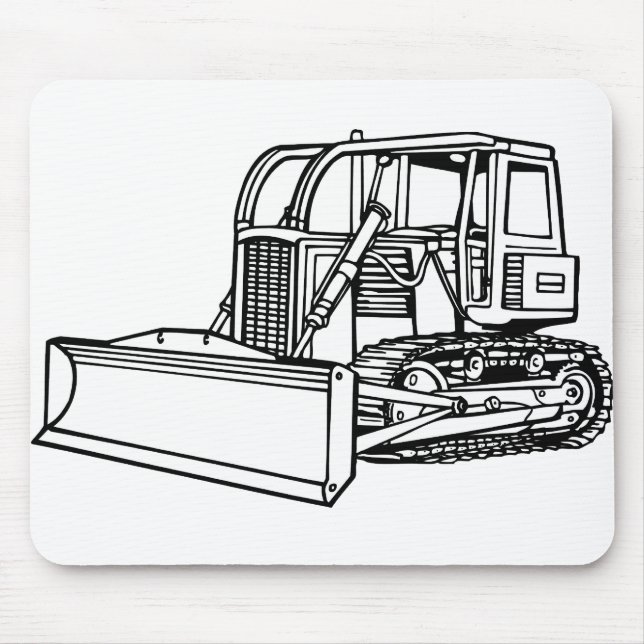 bulldozer mouse mat (Front)