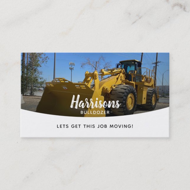 BullDozer Slogans Business Cards (Front)