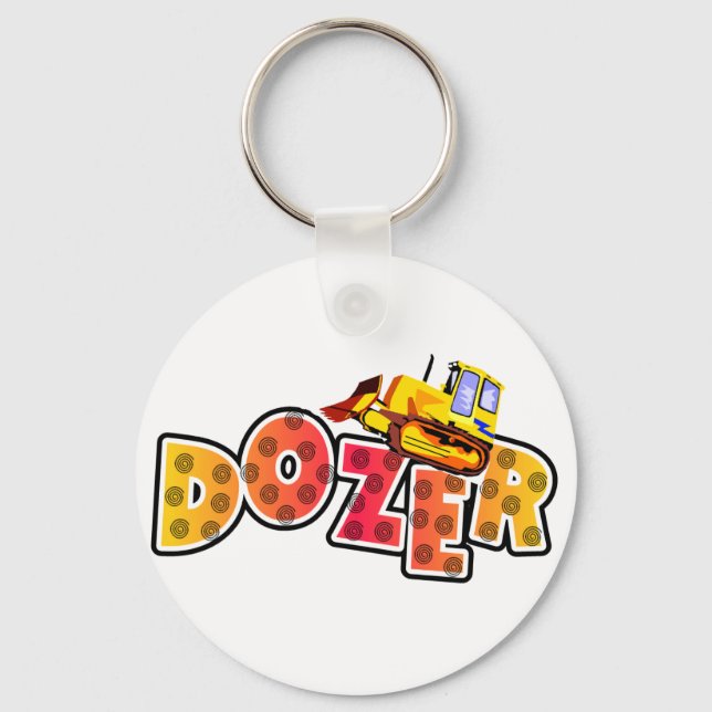 Bulldozer Tshirts and Gifts Key Ring (Front)