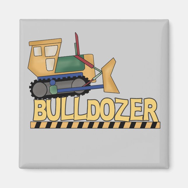 Bulldozer Tshirts and Gifts Magnet (Front)