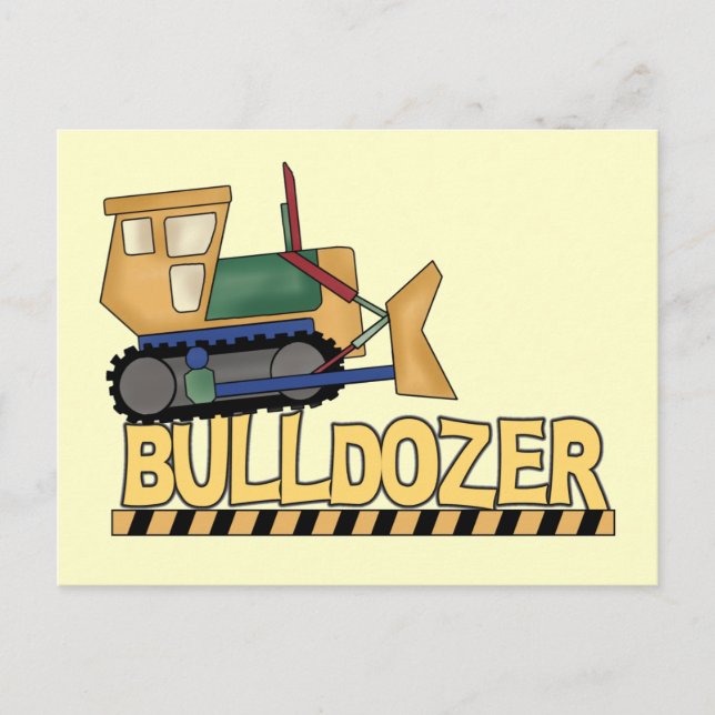 Bulldozer Tshirts and Gifts Postcard (Front)