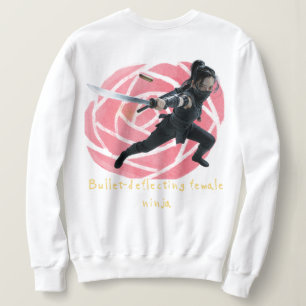 Bullet-deflecting kunoichi sweatshirt