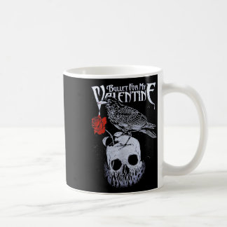 Bullet Funny For My Valentinee Skull Roses Coffee Mug