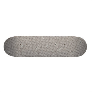 Bullet Hole & Diamond Plate Skateboard
