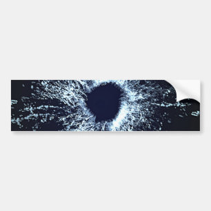 BULLET HOLE GANGSTER BLACK VIOLENCE BUMPER STICKER
